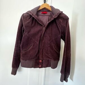 Levi's Vintage Red Label Purple Corduroy hooded Jacket